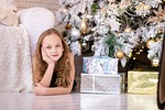 girl, beautiful, box