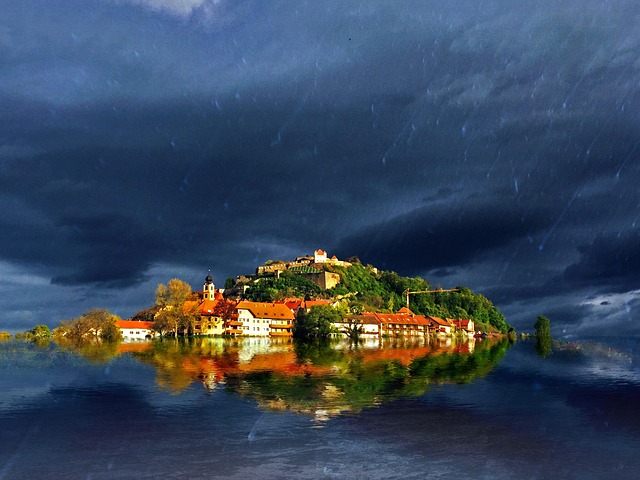 Regen, Riegersburg, Dunkel, Steiermark