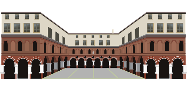 Free place building historical vector