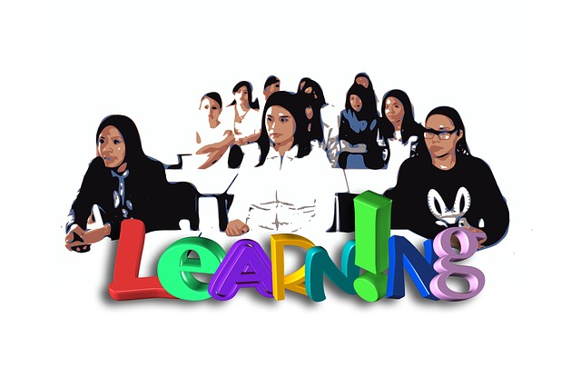 Free to learn women group illustration