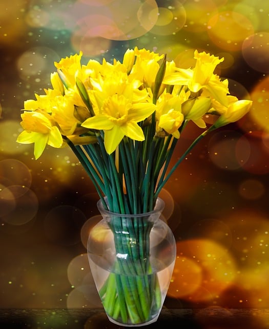 Free flower ostrich birthday bouquet illustration