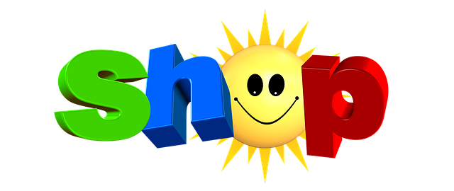 Shop, Geschäft, Sonne, Lächeln, Strahlen