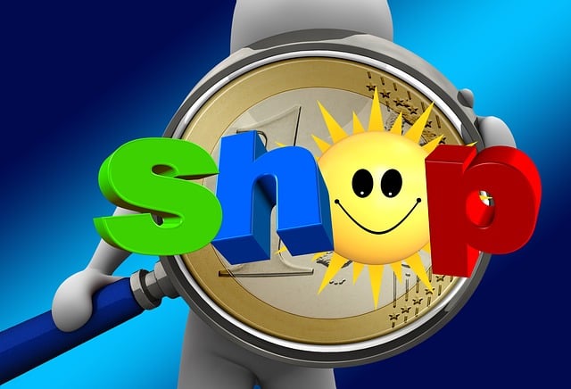 Shop, Geschäft, Sonne, Lächeln, Figur