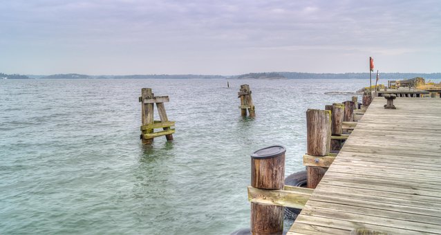 Free Bridge Sea photo and picture