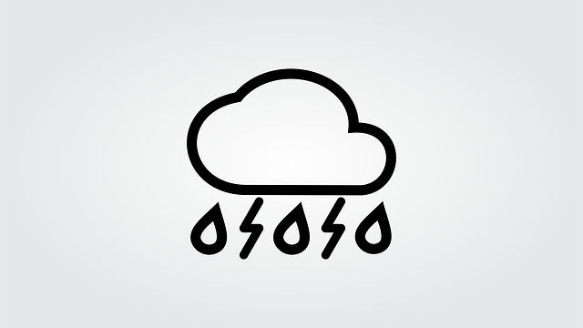 Free cloud rain radius illustration