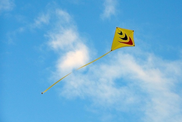 Kyte, Freiheit, Himmel, Blau, Gelb