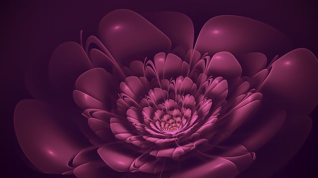 Free fractal blossom nature illustration