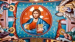 pantocrator, jesus christ, evangelists