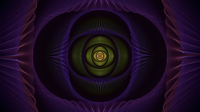 Free fractal blue eye illustration
