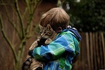 friendship, child, cat
