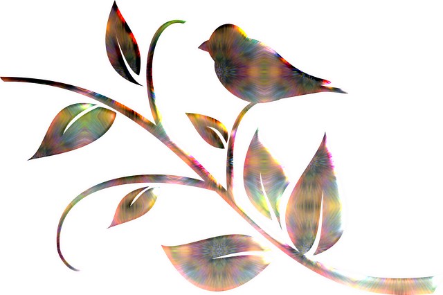 Free bird abstract nature illustration