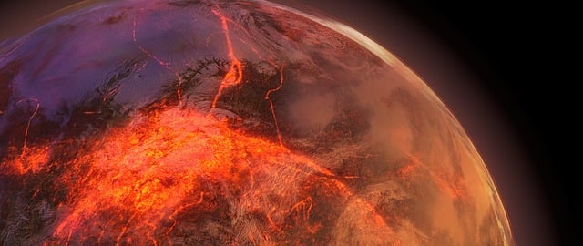 Planeta, Rojo, Espacio, Naturaleza, Sol