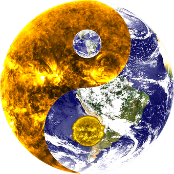 Design, Yin-Yang, Balance, Sonne, Erde