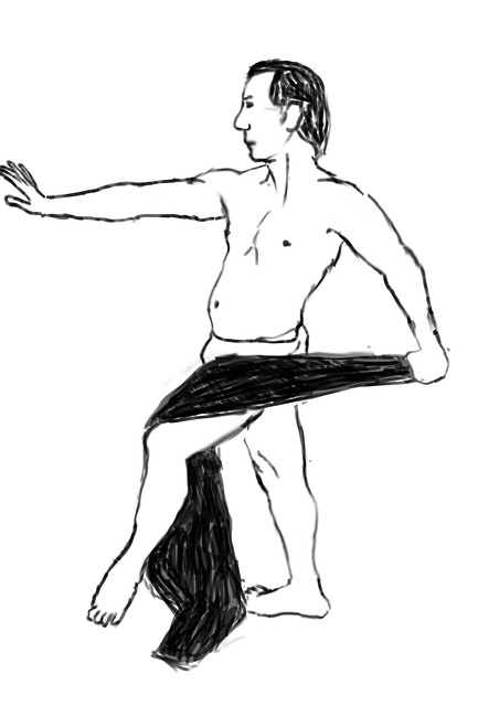 Mann, Pose, Zeichnung, Gesetz, Umreißt