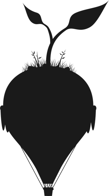 Free silhouette balloon vector vector