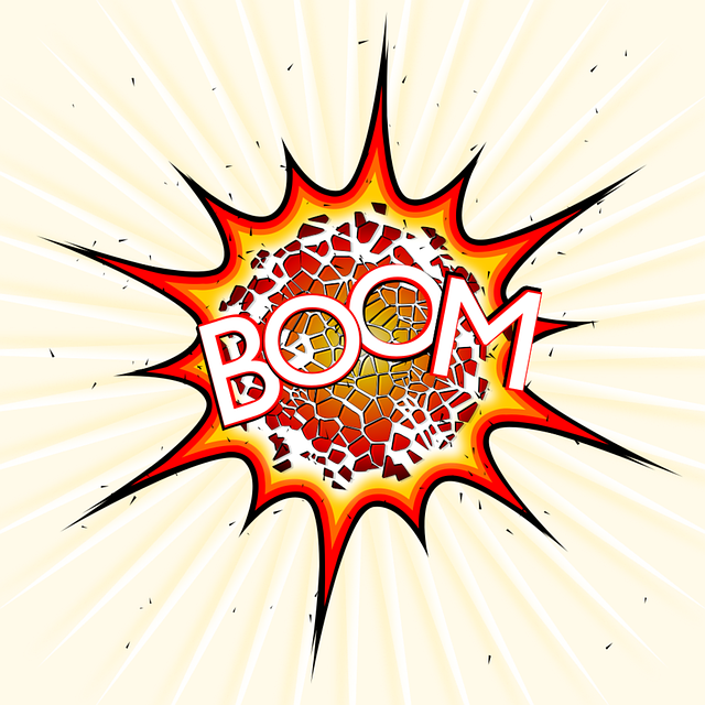 Free explosion pop boom vector