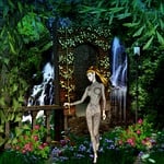 fantasy, elfin fae, secret door