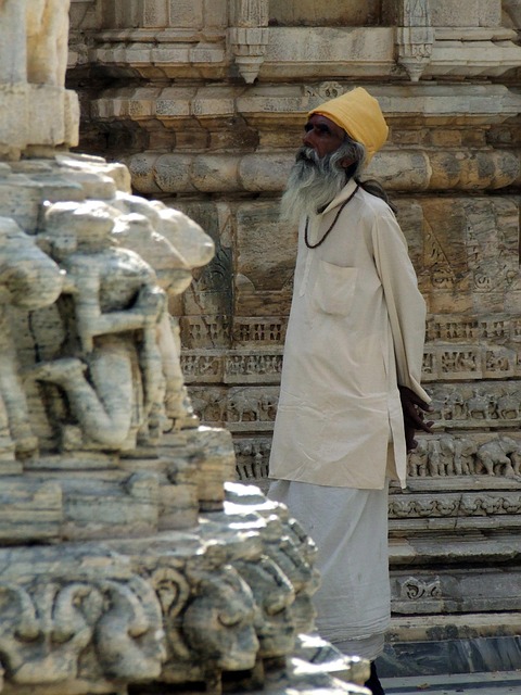 Tempel, Mönch, Indien, Stadt