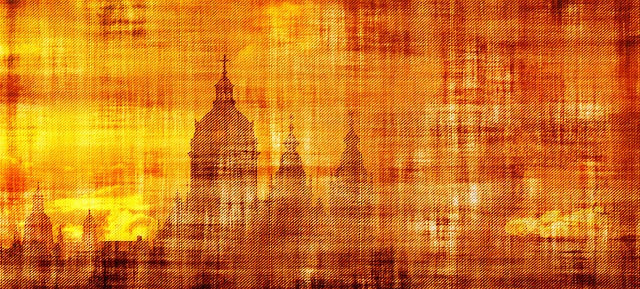 Free parchment paper churches illustration