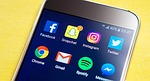 smartphone, screen, social media