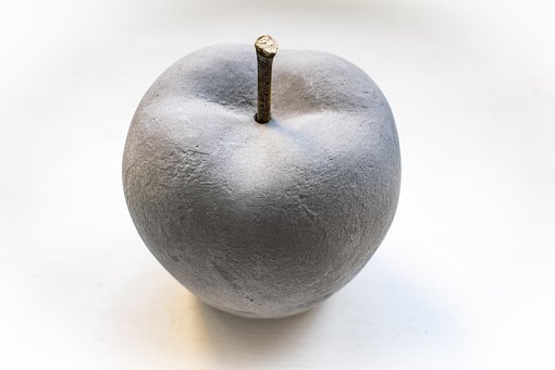 Eple, Stein, Grå, Gjenstand, Bakgrunn