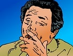 portrait, man, columbo