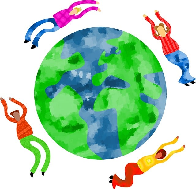Free world travel globe illustration