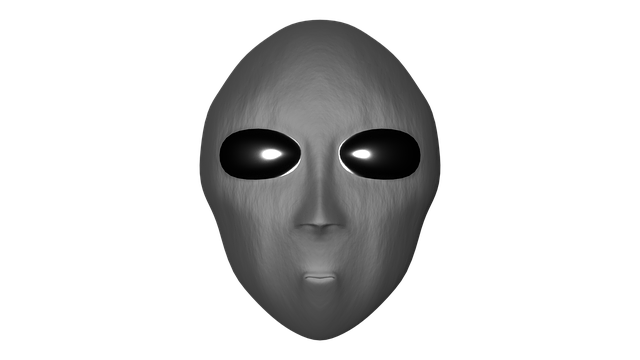 Free alien head sci fi illustration