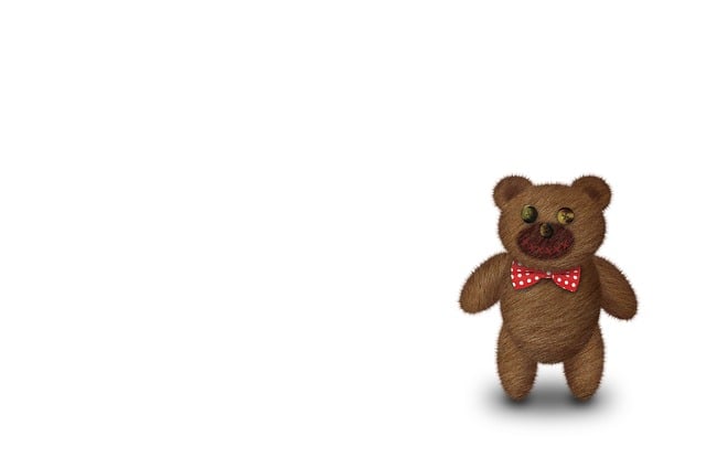 Free teddy bear plush fur illustration