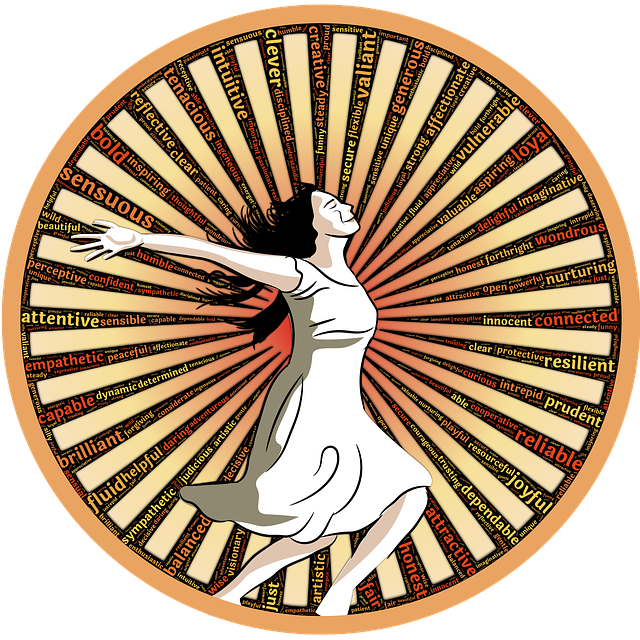 Free woman power glory illustration