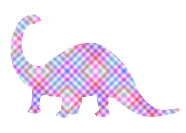 Free Plaid Dinosaur illustration and picture