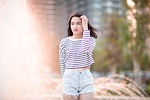 girl, model, young