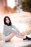 girl, model, young
