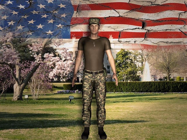 Download free HD stock image of Soldier Banner Free soldier banner usa illustration