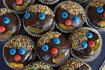 schokomuffins, muffins, clown