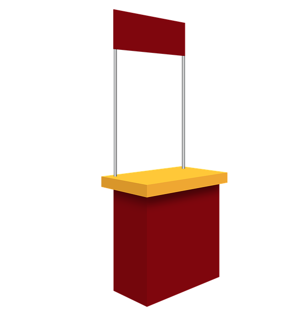 Free mockup module stand illustration