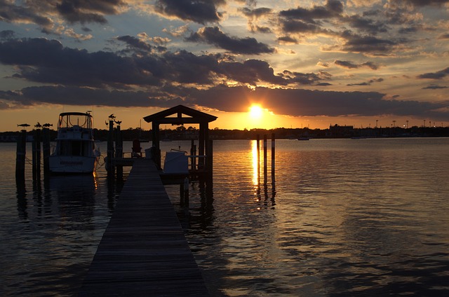 Free Sunset River photo and picture