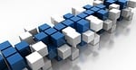 blue, cube, design