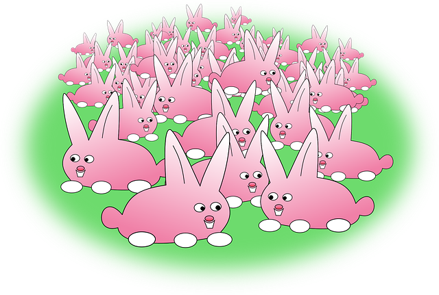 Free bunny easter easter bunny vector