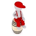 males, 3d model, isolated