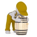 males, 3d model, isolated