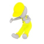 males, 3d model, isolated