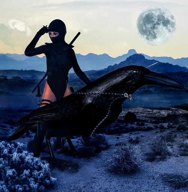 Free composing fantasy mysticism illustration
