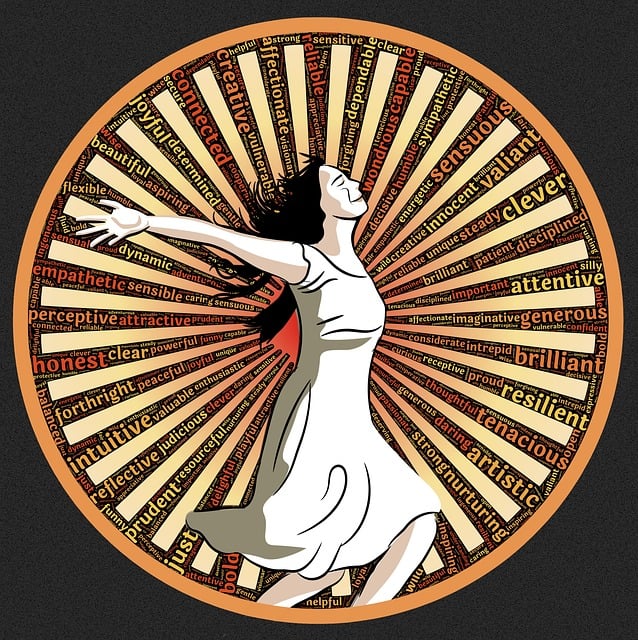 Free woman power glory illustration