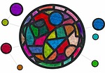 stained glass, color, texture