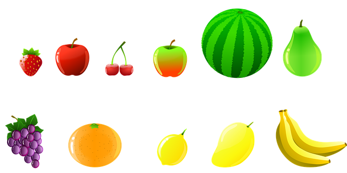 Frutas, Morango, Maçã, Maçã Verde