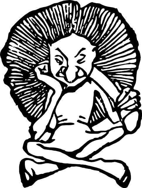 Free drawing sketch troll illustration