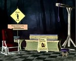 dead end, bus stop, spooky