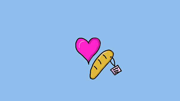 Free Bread Heart illustration and picture