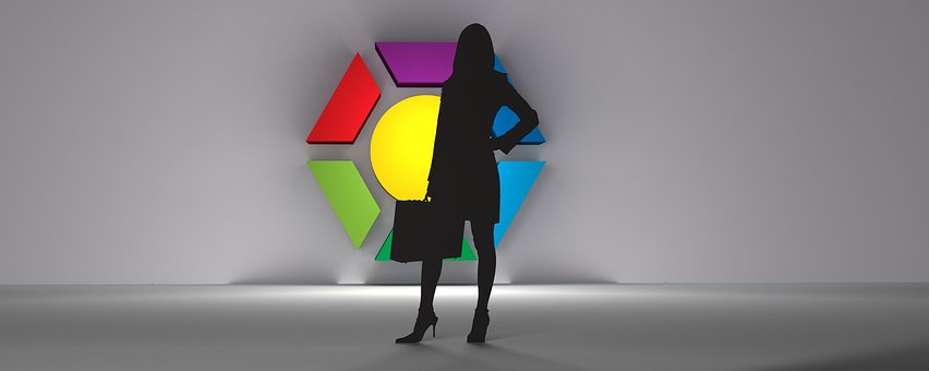 Proiecta, 3D, Femeie, Artă, Siglă, Steag